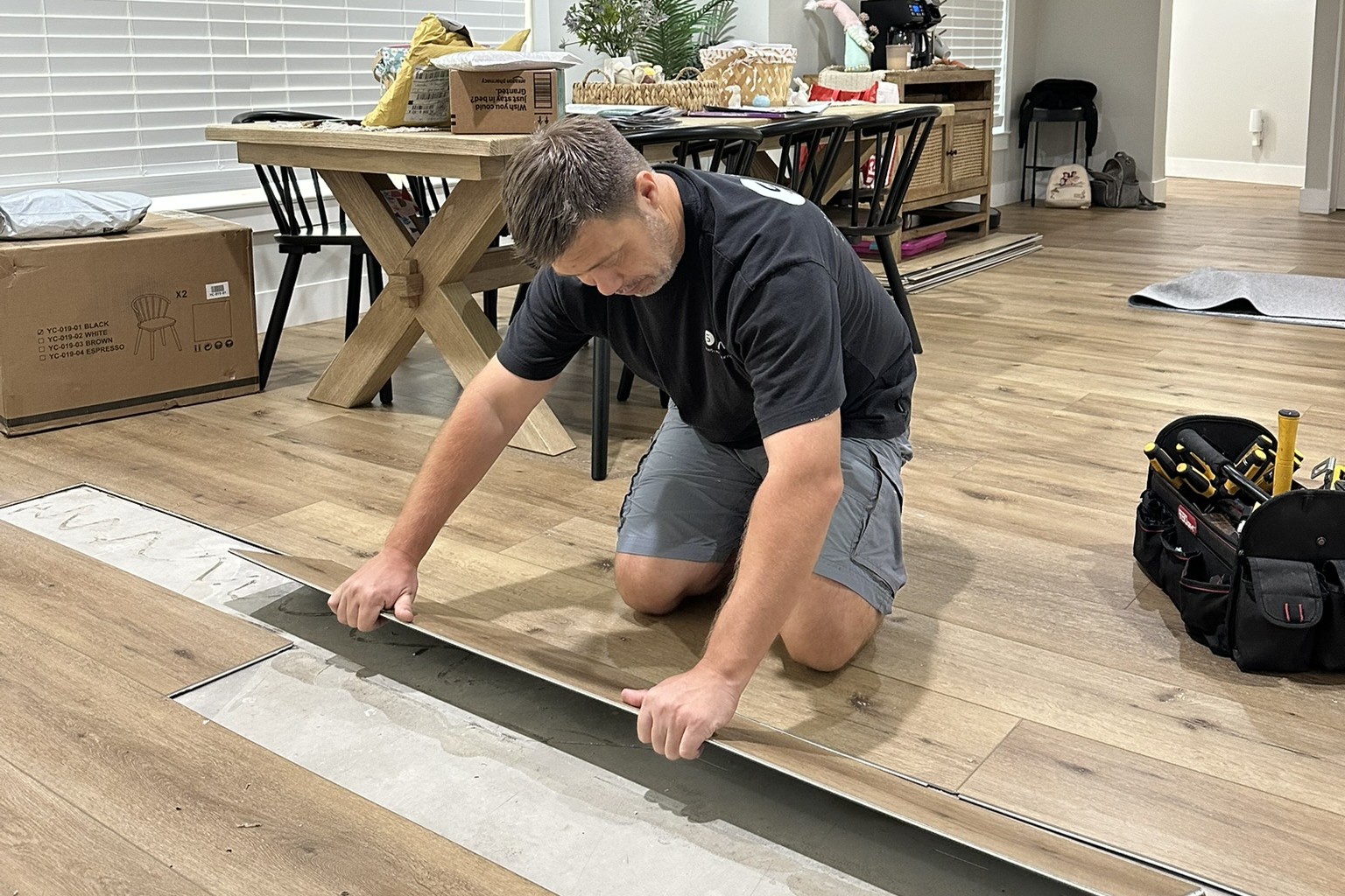 Flooring installation project